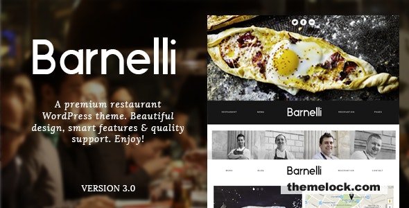 Barnelli v3.0.8 – Restaurant Responsive WordPress Theme