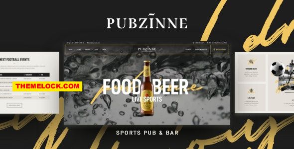 Pubzinne v1.0.5 – Sports Bar WordPress Theme