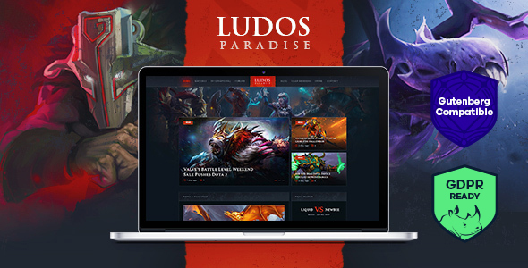 Download Free Ludos Paradise v1.0 – Gaming Blog & Clan WordPress Theme