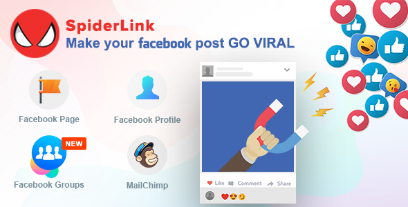 Download Free Facebook SpiderLink v2.1 – Make Your Facebook Post GO VIRAL