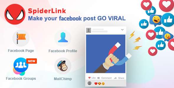 Download Free Facebook SpiderLink v2.0 – Make Your Facebook Post GO VIRAL