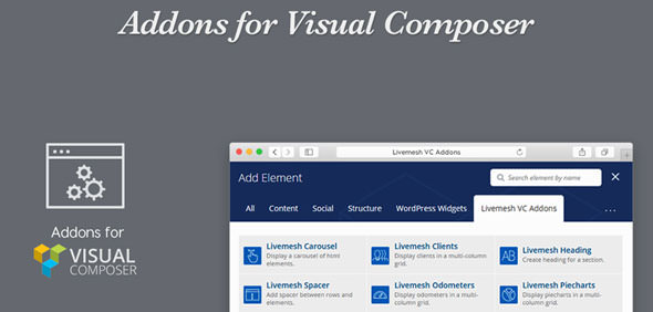 Download Free Livemesh – Addons for Visual Composer Pro v2.1.1