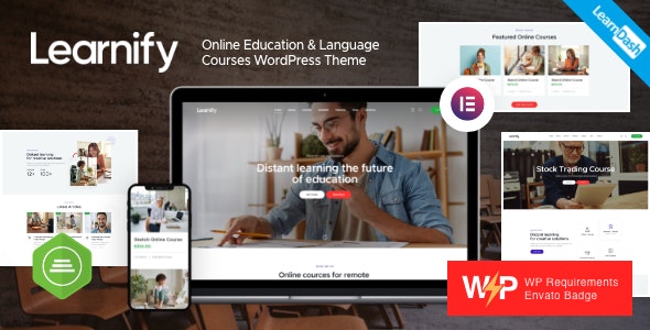 LEARNIFY V1.0 – ONLINE EDUCATION COURSES WORDPRESS THEME