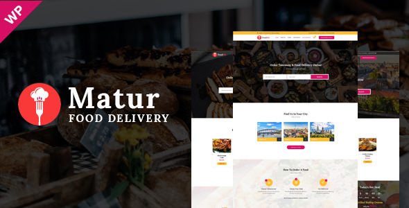 Download Free Matur v1.3 – Food Delivery & Ordering WordPress Theme