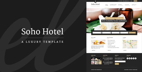 Download Free Soho Hotel v2.2.1 – Responsive Hotel Booking WP Theme