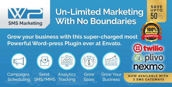 Download Free WordPress SMS Marketing Plugin v8.4