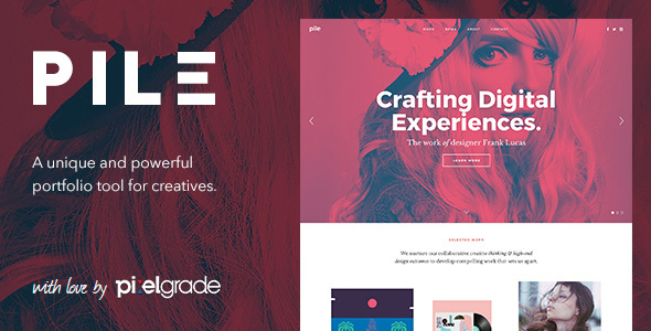 Download Free PILE v2.2.6 – An Uncoventional WordPress Portfolio Theme