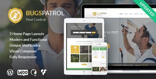BUGSPATROL V1.4.3 – PEST & INSECTS CONTROL DISINSECTION SERVICES WORDPRESS THEME