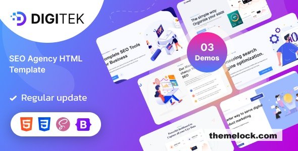 Digitek v1.0 – SEO Service HTML Template