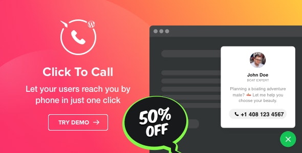 [Download] Click to Call v1.2.0 – Call Button plugin for WordPress