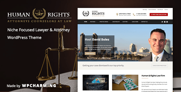 Download Free HumanRights v1.1.7 – Lawyer and Attorney WordPress Theme