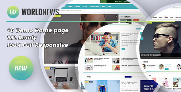 [Download Free] WorldNews v1.4 – Magazine RTL Responsive WordPress