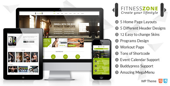 Download Free Fitness Zone v3.5 – Sports, Health, Gym & Fitness Theme