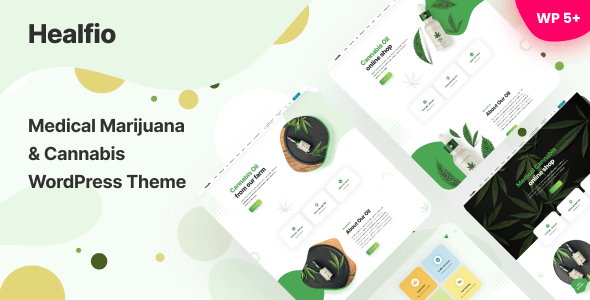 Healfio v1.33 – Medical Marijuana & Coffeeshop WordPress Theme