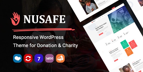 Nusafe v1.17 – Responsive WordPress Theme for Donation & Charity