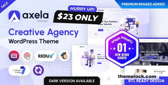 Axela v1.1.0 – Creative Agency & Portfolio WordPress Theme