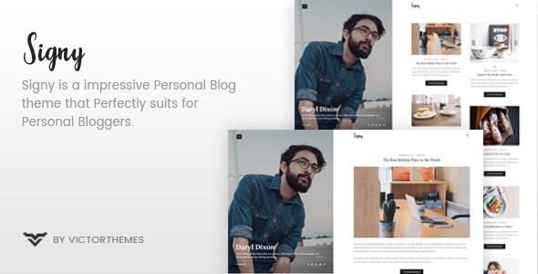 [Download] Signy v1.8.1 – A Personal Blog WordPress Theme