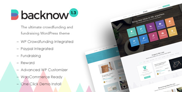 Download Free Backnow v1.3 – Crowdfunding and Fundraising Theme