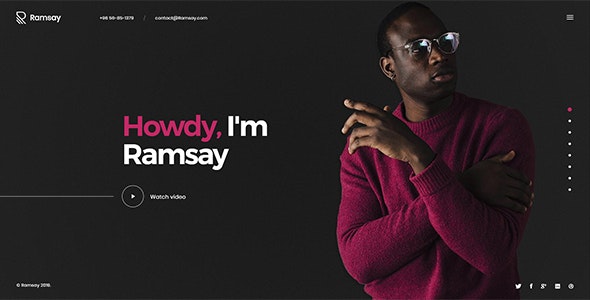 [Free Download] Ramsay v1.0 – Personal CV/Resume WordPress Theme