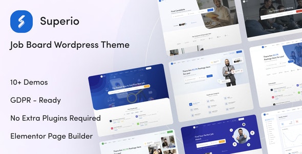 Superio v1.2.37 – Job Board WordPress Theme Nulled