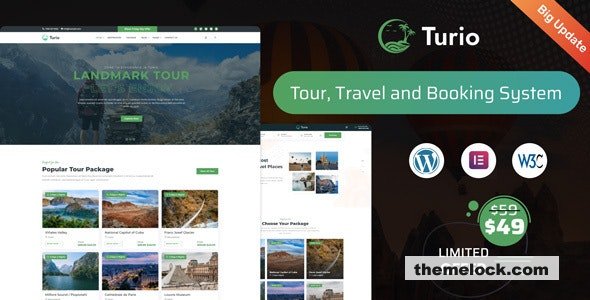 Turio v1.2.0 – Tour and Travel WordPress Theme Tourism Agency