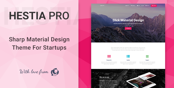 [Free Download] Hestia Pro v2.5.7 – Sharp Material Design Theme For Startups