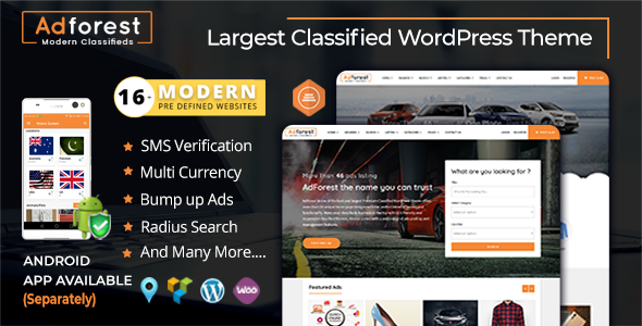 Download Free AdForest v3.2.9 – Classified Ads WordPress Theme