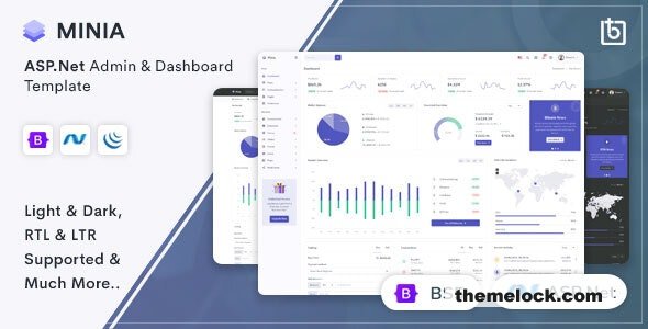 Minia – ASP.Net Admin Dashboard Template