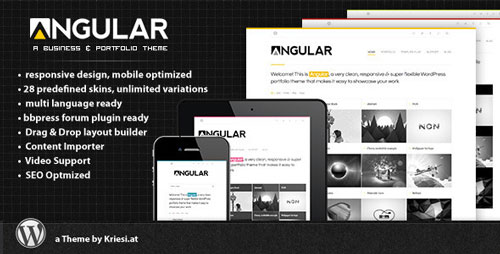 Download Free Angular v4.1 – Responsive WordPress Portfolio