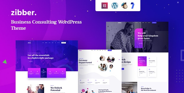 Zibber v1.1.7 – Consulting Business WordPress Theme + RTL