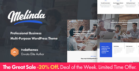 Download Free Melinda v1.1.1 – Professional Business Multi-Purpose Theme