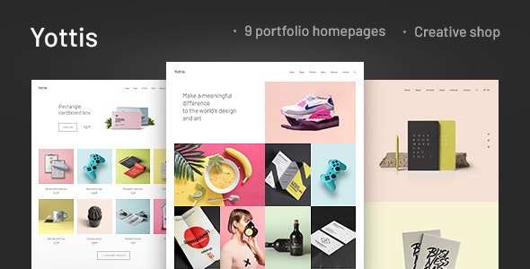 Yottis v1.0.7 – Personal Creative Portfolio WordPress Theme + Store