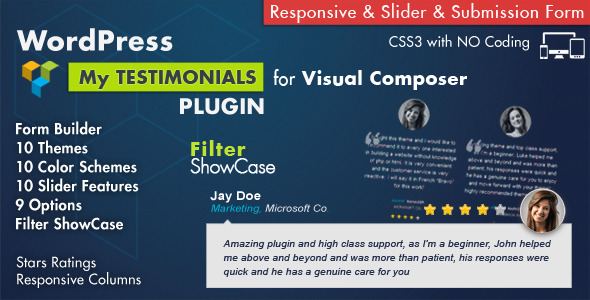 Download Free Testimonials Showcase v3.9 – for Visual Composer Plugin