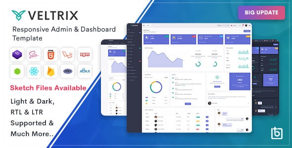 VELTRIX V4.0.0 – ADMIN & DASHBOARD TEMPLATE