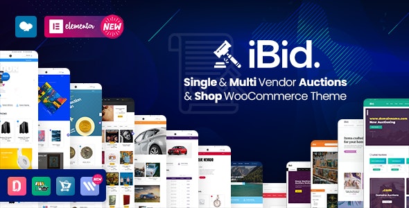 IBID V3.2.1 – MULTI VENDOR AUCTIONS WOOCOMMERCE THEME