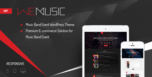 Download Free WeMusic v1.7.6 – Music Band Event WordPress Theme