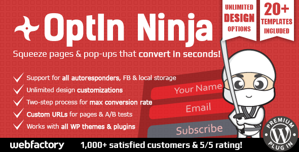 Download Free OptIn Ninja v2.30 – Ultimate Squeeze Page Generator