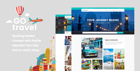 Download Free GoTravel v1.3 – A Travel Agency & Tourism Theme