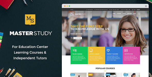 Download Free Masterstudy v1.9.2 – Education Center WordPress Theme