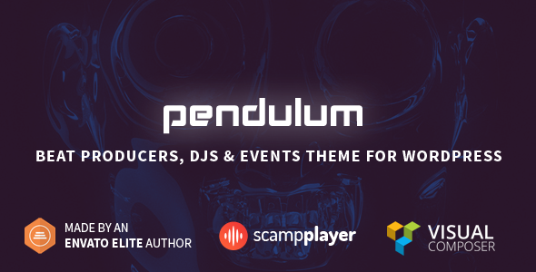 Download Free Pendulum v2.0.5 – Responsive Music Theme for Bands and Djs