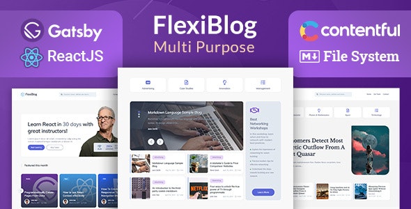 FLEXIBLOG V3.6.0 – REACT GATSBY MULTIPURPOSE BLOG THEME
