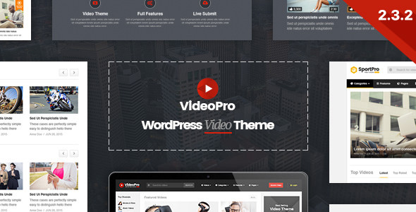 Download Free VideoPro v2.3.4.1 – Video WordPress Theme