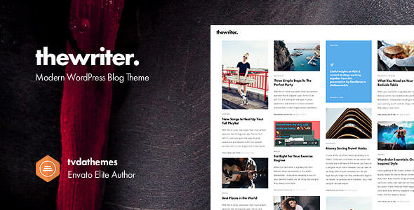 Download Free The Writer v1.0.0 – Modern WordPress Blog Theme