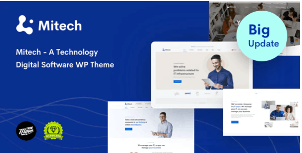 Mitech v1.8.5 – Technology IT Solutions & Services WordPress Theme