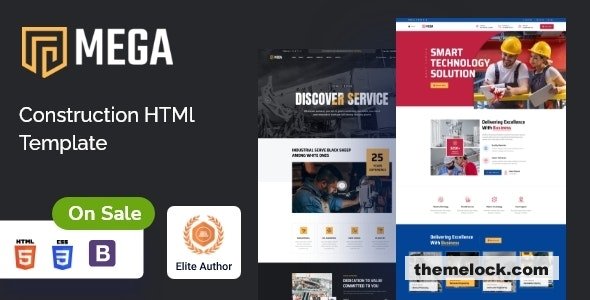 Mega – Industry And Factory HTML Template