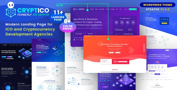 Cryptico v1.4.9.2 – ICO Crypto Landing & Cryptocurrency Theme