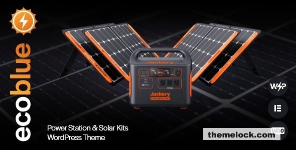 EcoBlue v1.0 – Power Station & Solar Kits WordPress Theme