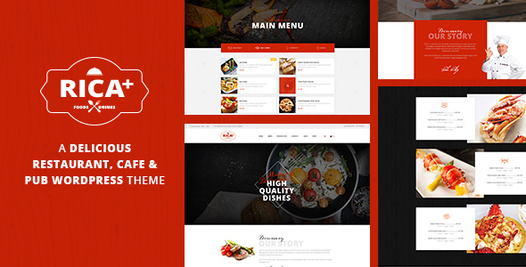 Download Free Rica Plus v1.5 – A Delicious Restaurant, Cafe & Pub WP Theme