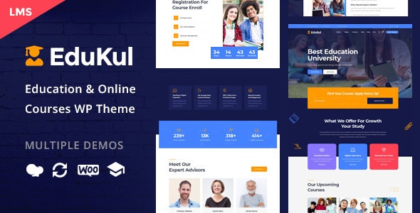 Edukul v1.21 – Online Courses WordPress Theme