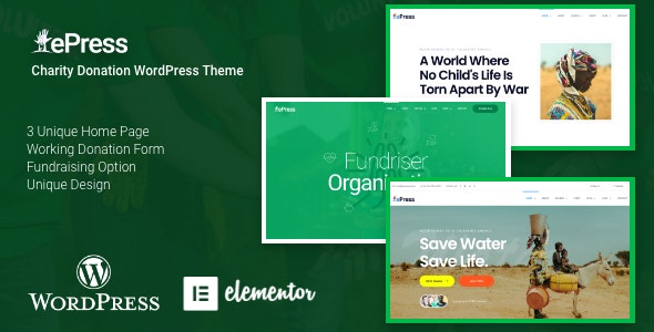 EPRESS V2.0.0 – NONPROFIT CHARITY WORDPRESS THEME